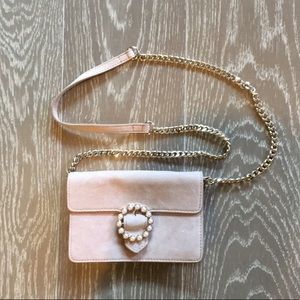 H&M Suede- Detail Shoulder Bag